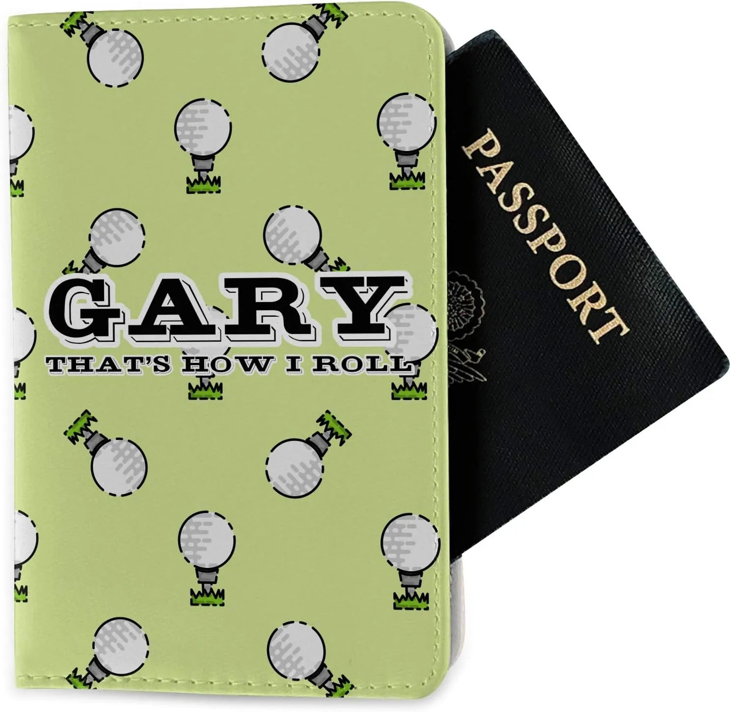Personalized Golf Passport Holder - Fabric