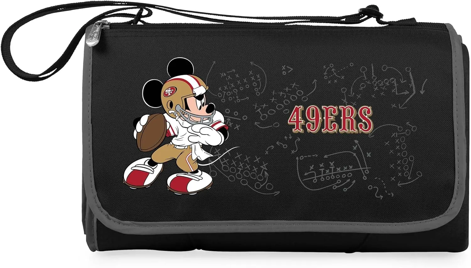 PICNIC TIME NFL Unisex-Adult NFL Mickey Blanket Tote Outdoor Picnic Blanket