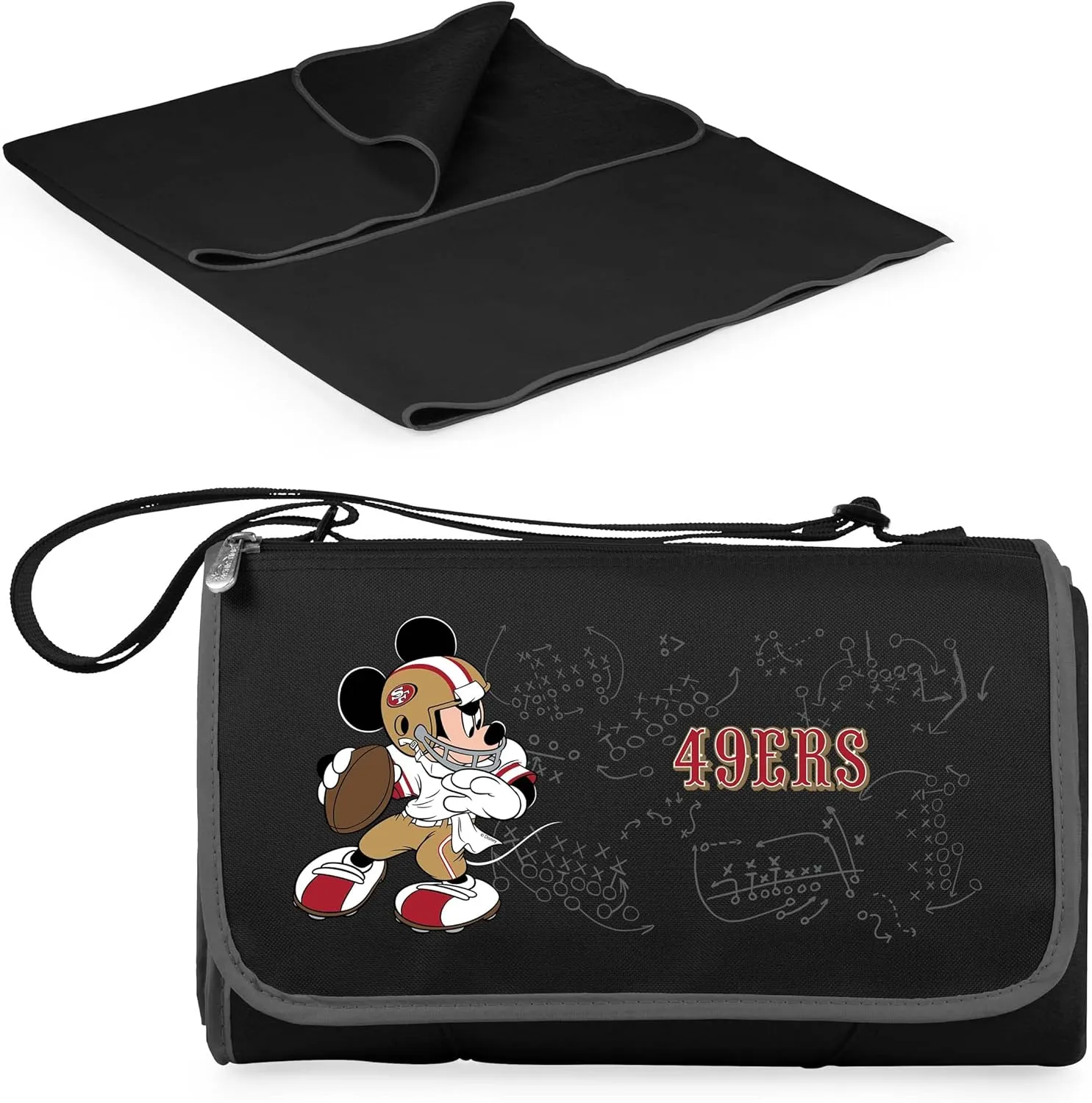PICNIC TIME NFL Unisex-Adult NFL Mickey Blanket Tote Outdoor Picnic Blanket