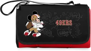 PICNIC TIME NFL Unisex-Adult NFL Mickey Blanket Tote Outdoor Picnic Blanket