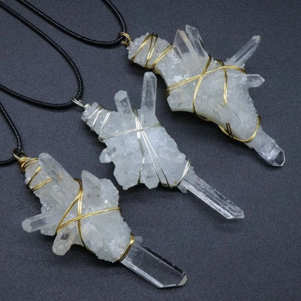 Pillar Clear Quartz Necklace