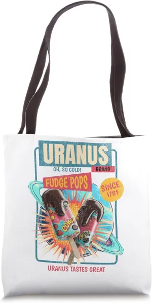 Planet Uranus Brand Classic Cold Fudge Pops Tastes Great Tote Bag