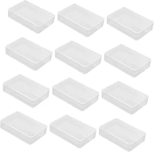 Plastic Poker Case 12pcs Poker Packaging Cases Card Game Storage Boxes