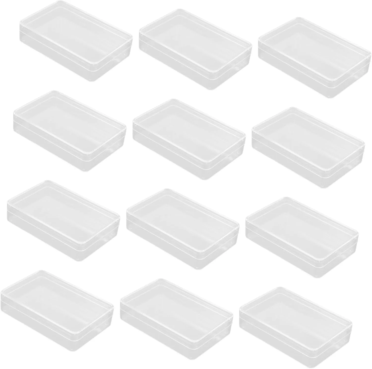 Plastic Poker Case 12pcs Poker Packaging Cases Card Game Storage Boxes