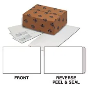 Plus Fabric Pocket Peel and Seal 120gsm Plain C4 White PK250