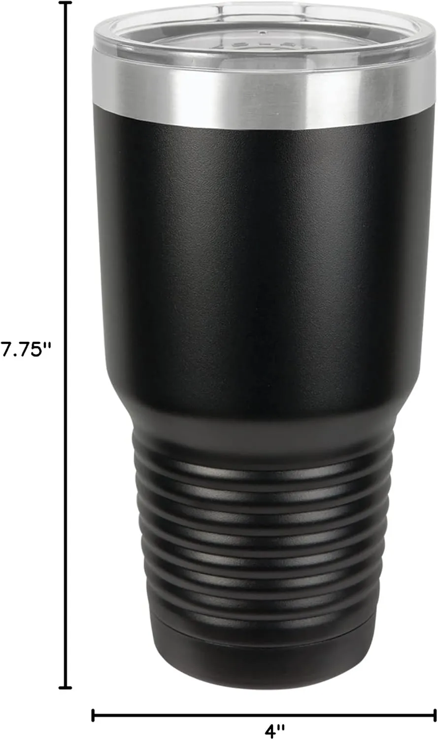 Polar Camel 30 oz. Stainless Steel Vacuum Insulated Tumbler (Black)