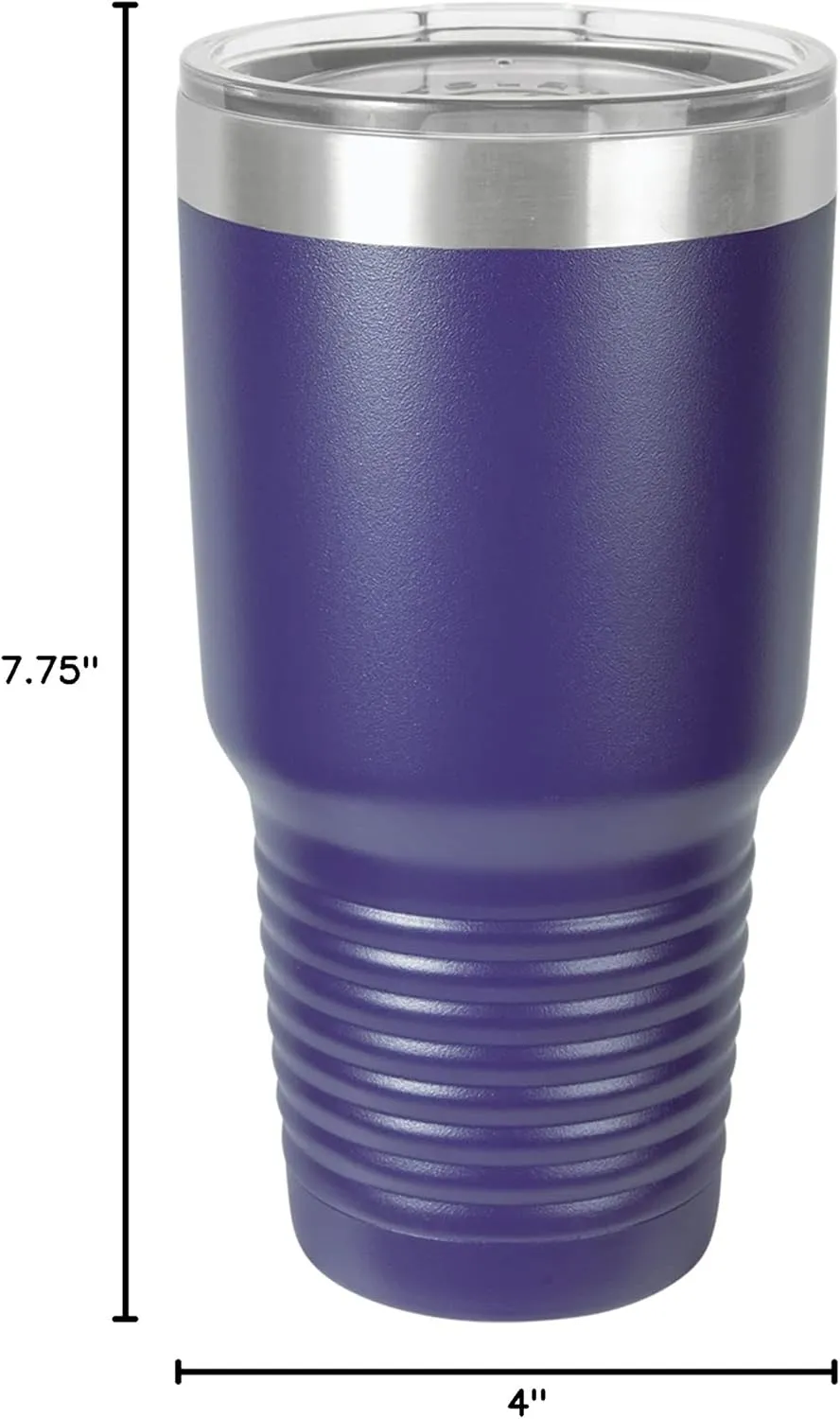 Polar Camel 30 oz. Stainless Steel Vacuum Insulated Tumbler (Purple)