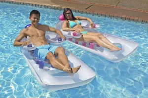 Poolmaster French Classic Pool Lounger (Available in Blue or Pink) 66 Long x 31 Wide, deflated