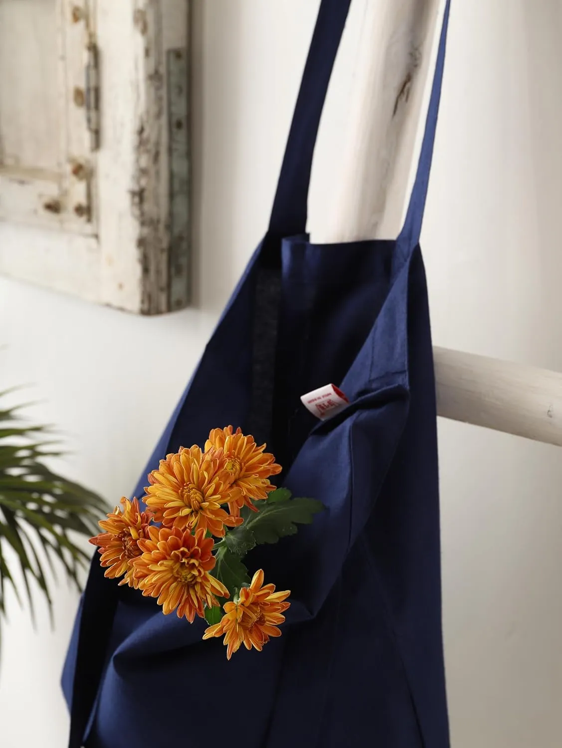 Popular Handicrafts 12 Pack Economical 14"x15" Cotton Tote Bag Lightweight Reusable Grocery Shopping Cloth Bags