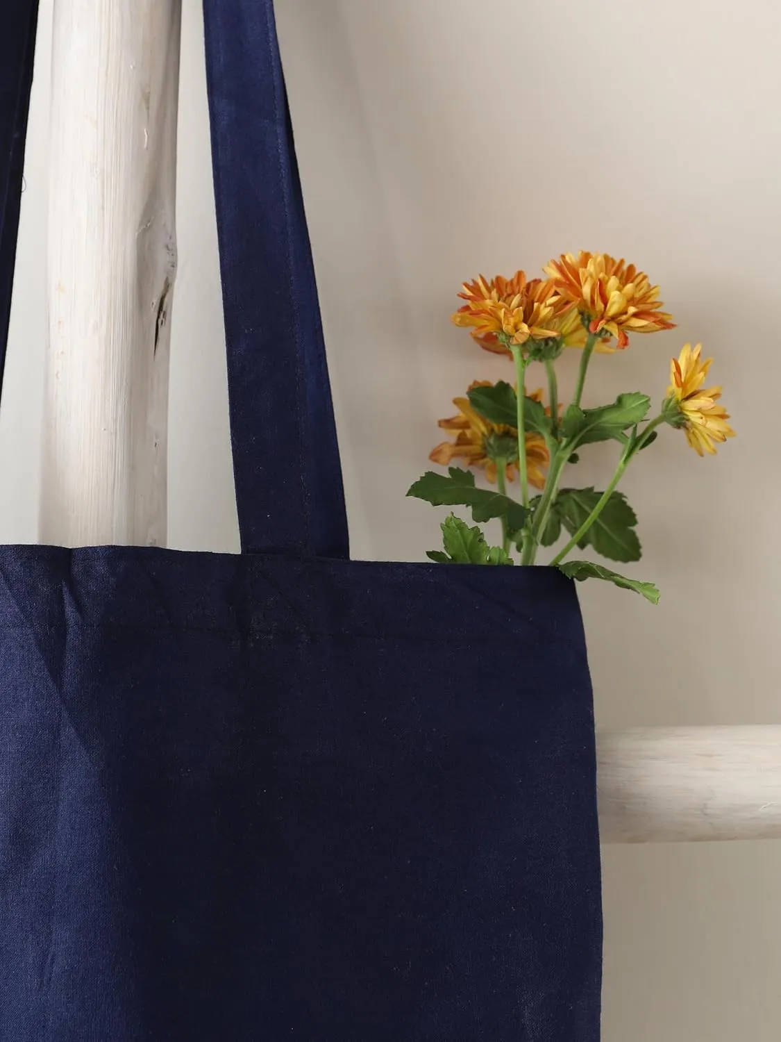 Popular Handicrafts 12 Pack Economical 14"x15" Cotton Tote Bag Lightweight Reusable Grocery Shopping Cloth Bags