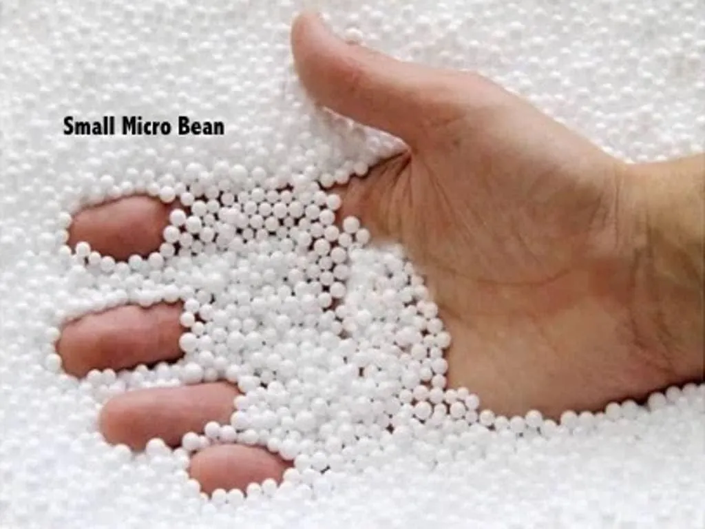 Posh Creations Filling Bean Bag Refill, 100L, White with EZ-Pour Zipper Spout