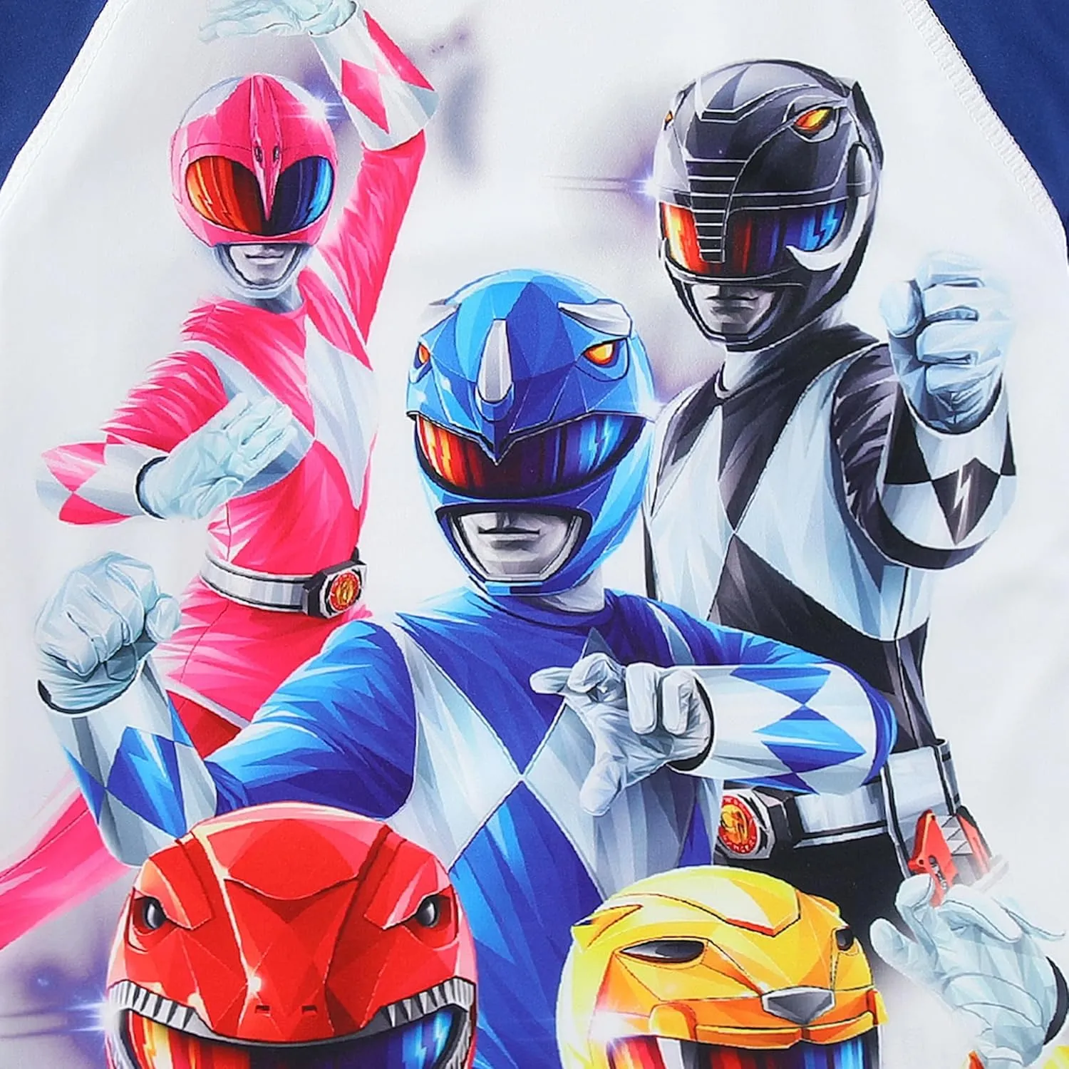 Power Rangers Boys UPF 50  Rash Guard and Swim Trunks for Big Kids