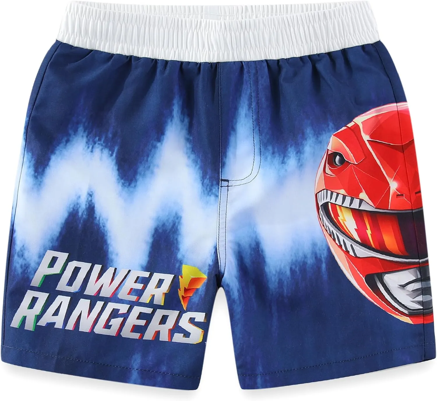 Power Rangers Boys UPF 50  Rash Guard and Swim Trunks for Big Kids