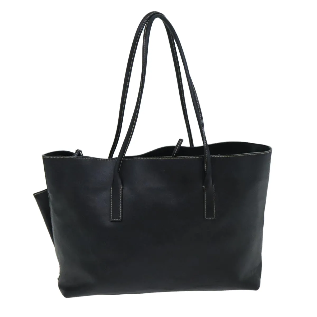 PRADA Tote Bag Leather Black fm3524