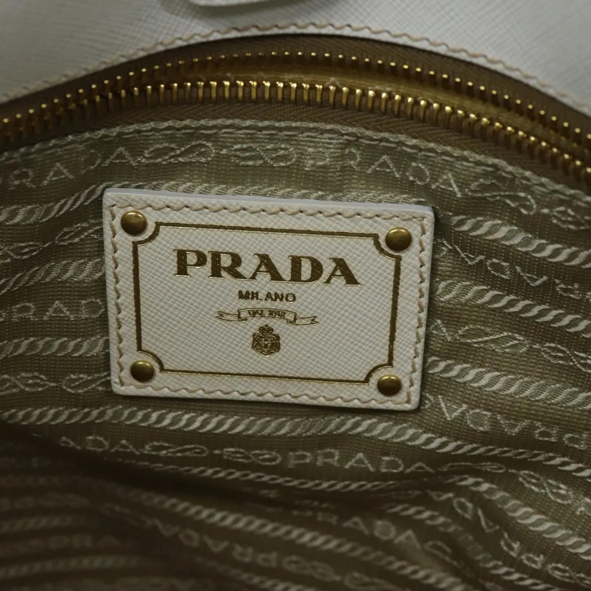 PRADA Tote Bag Nylon 2way White 73106