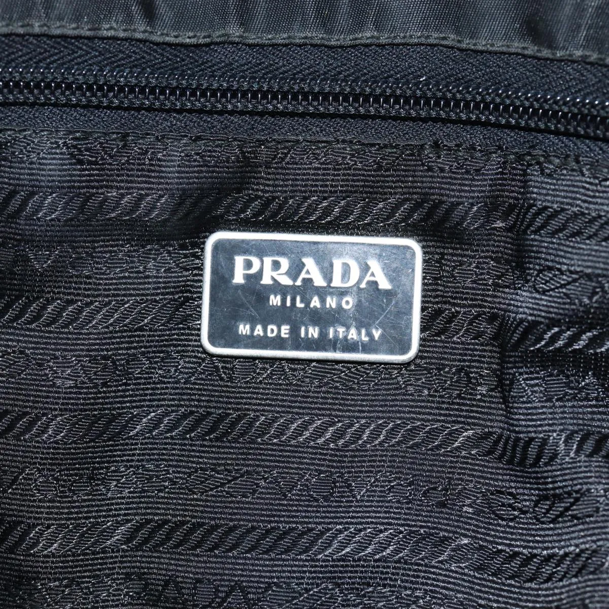 PRADA Tote Bag Nylon Black fm3523