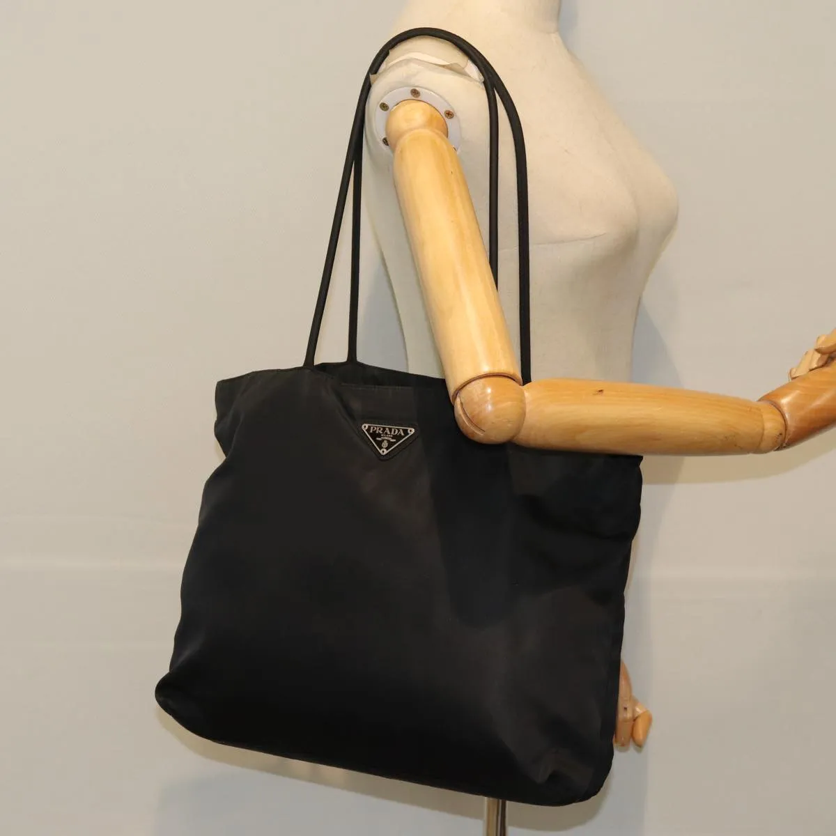 PRADA Tote Bag Nylon Black fm3523