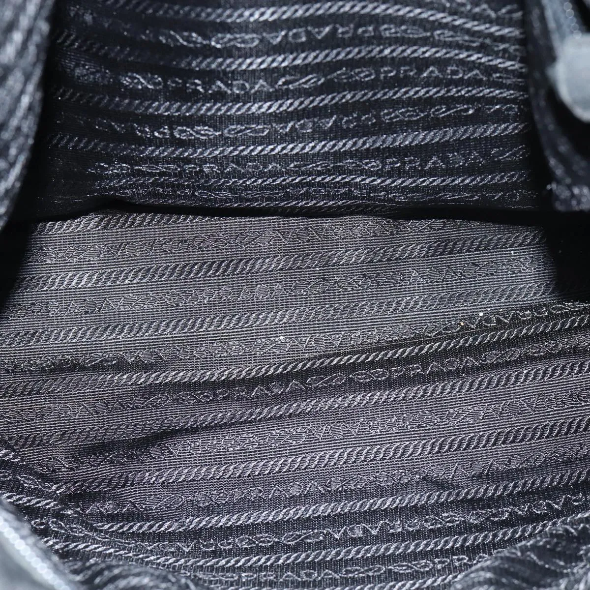 PRADA Tote Bag Nylon Black fm3523