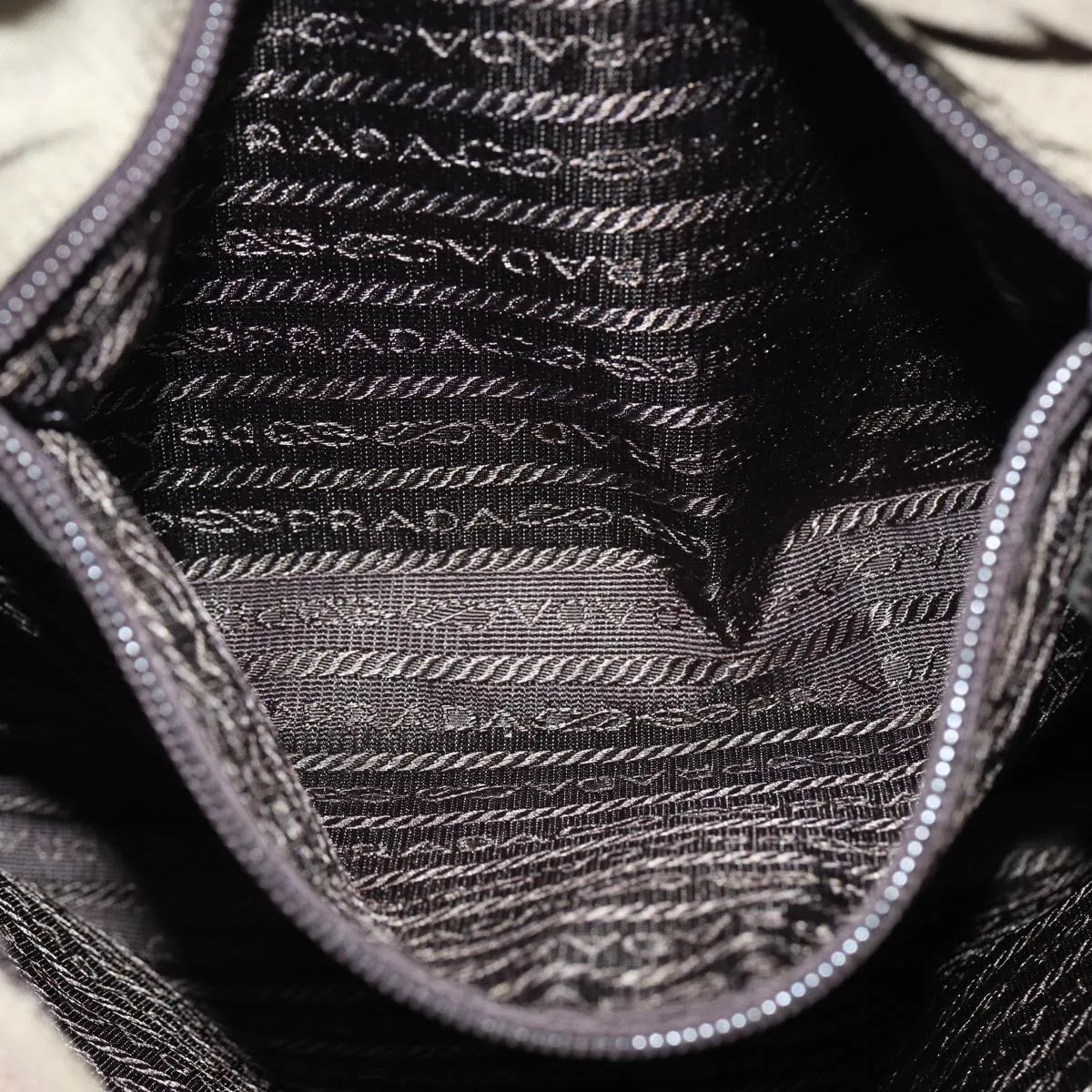 PRADA Tote Bag Nylon Brown 78260