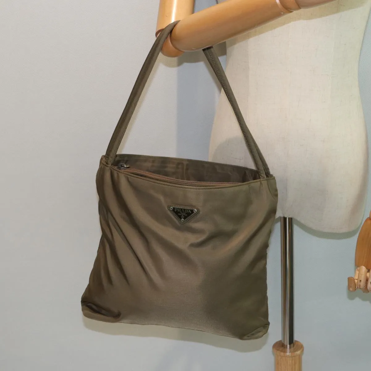 PRADA Tote Bag Nylon Brown 78260