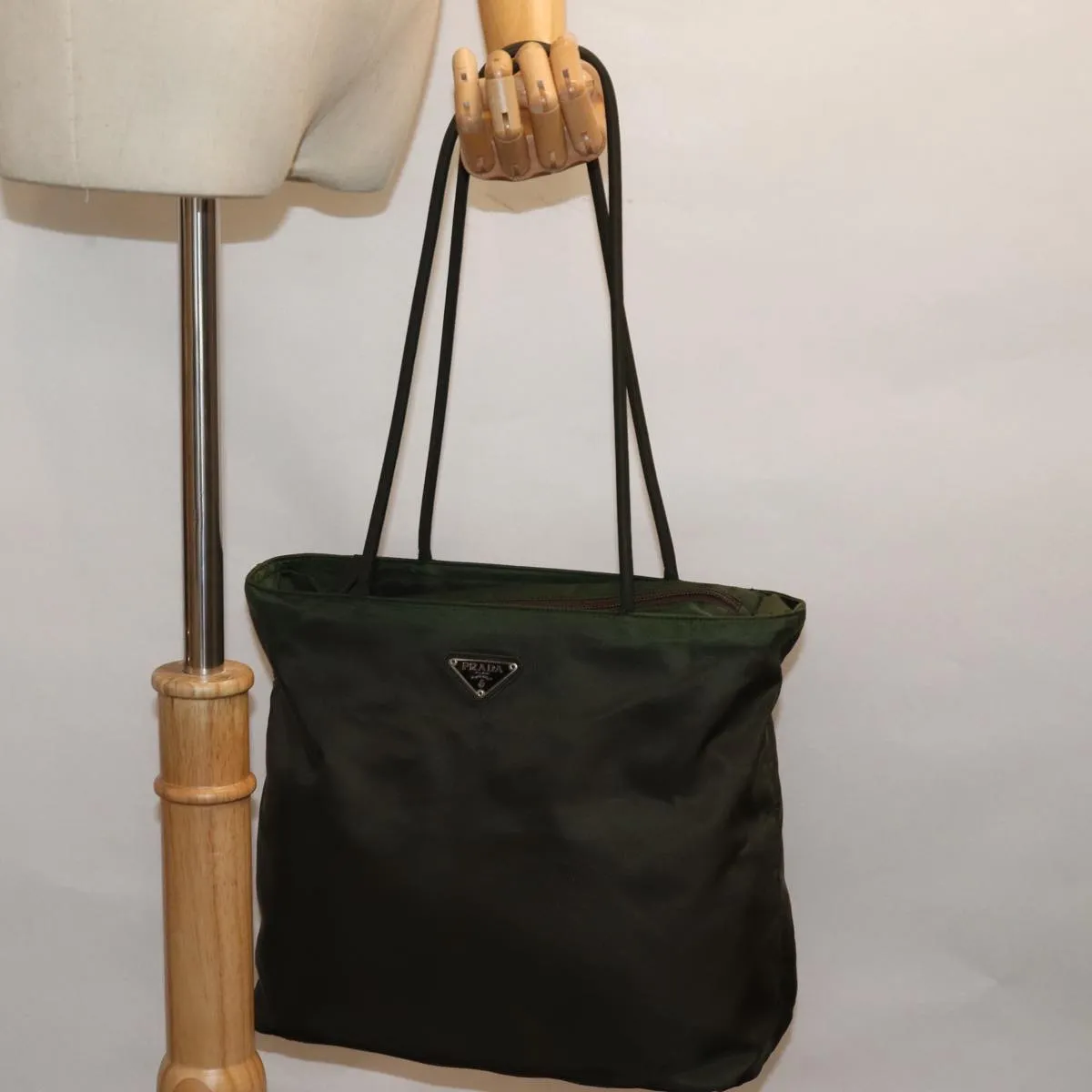 PRADA Tote Bag Nylon Green bs14223