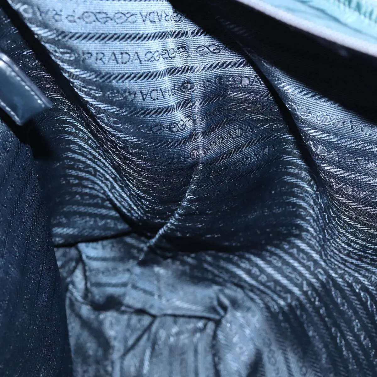 PRADA Tote Bag Nylon Navy 77231