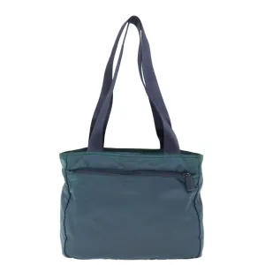 PRADA Tote Bag Nylon Turquoise Blue 74200