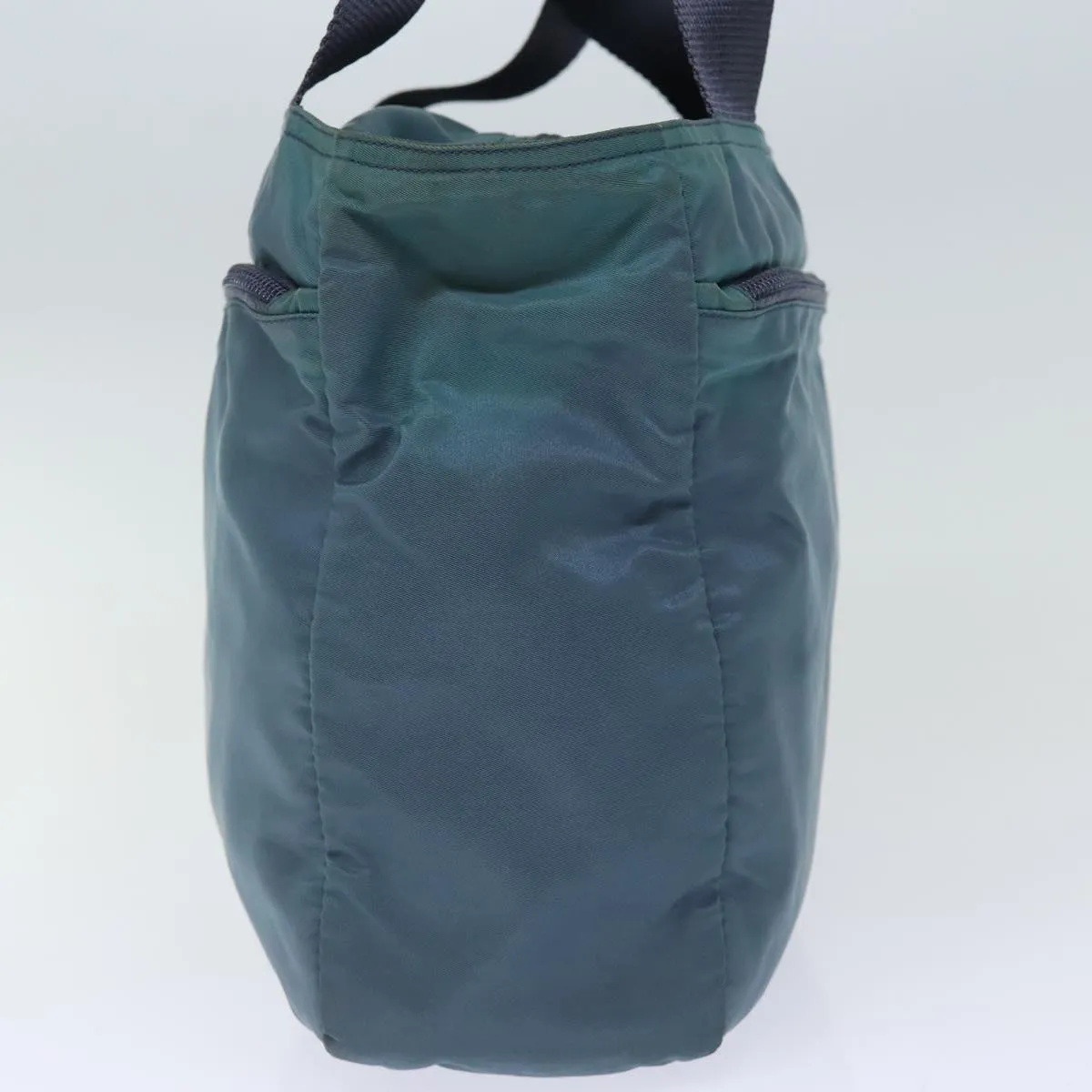 PRADA Tote Bag Nylon Turquoise Blue 74200