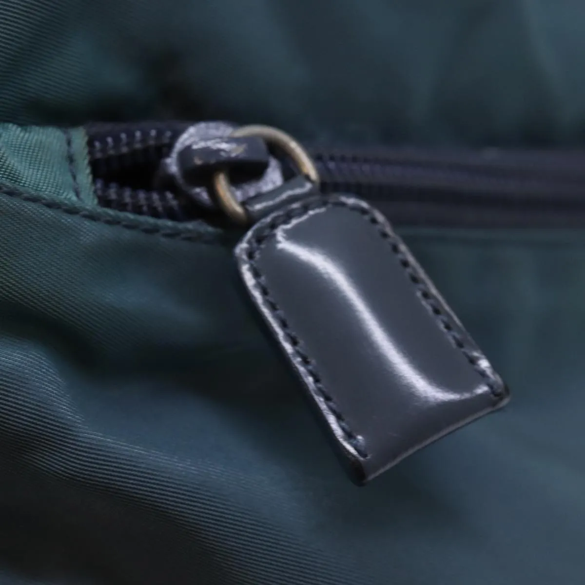 PRADA Tote Bag Nylon Turquoise Blue 74200