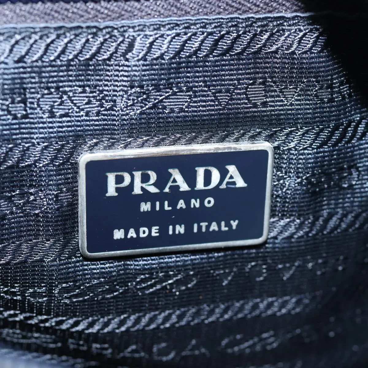 PRADA Tote Bag Nylon Turquoise Blue 74200