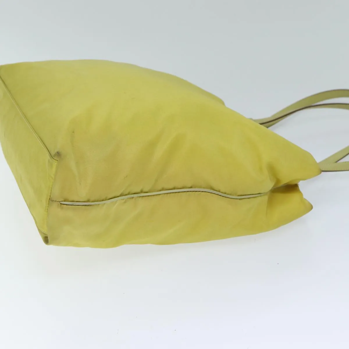 PRADA Tote Bag Nylon Yellow 77355