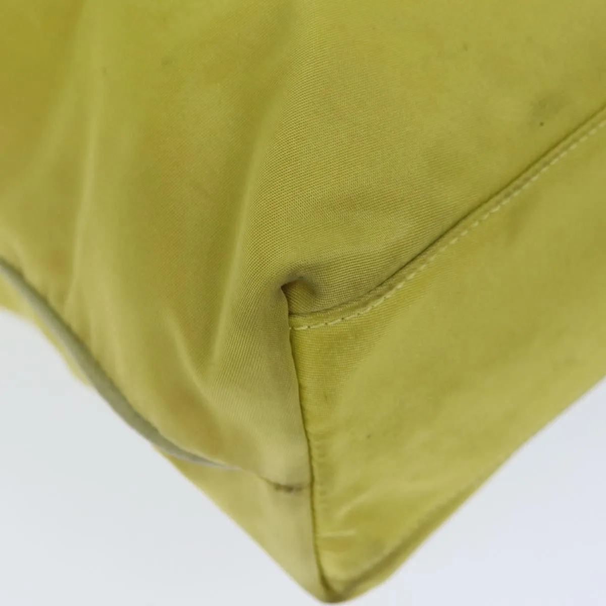 PRADA Tote Bag Nylon Yellow 77355