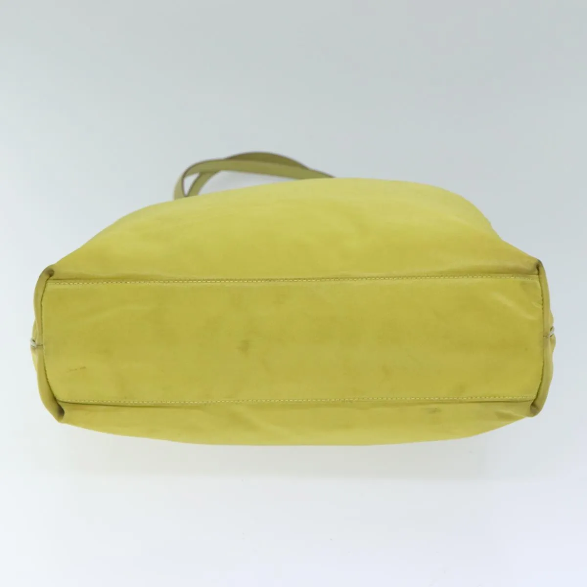 PRADA Tote Bag Nylon Yellow 77355