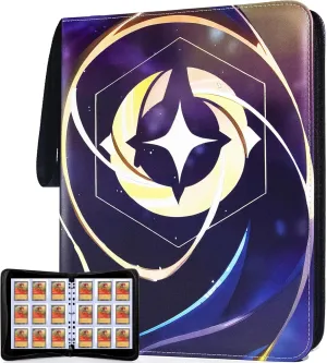 Premium Binder Compatible with Lorcana Cards 990 Pockets Collectible Card Holder for Sports Cards and other TCG Trading Cards with 55 Sleeves.