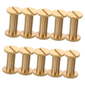 PRETYZOOM DIY Bookbinding Screws Leather Screw Nail Rivets Metal Rivets for Leather