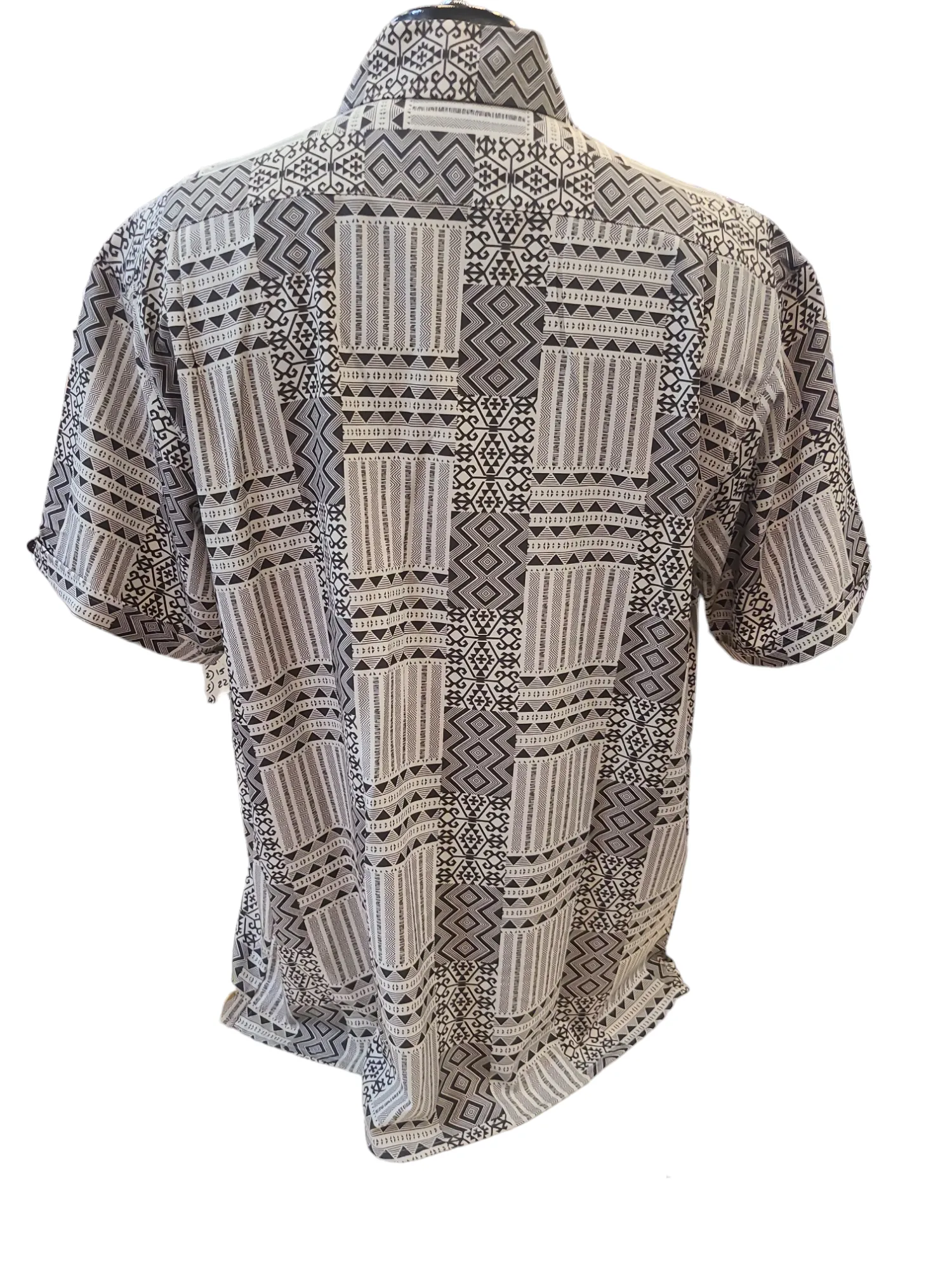 Pronti pattern Short Sleeves Button Down Shirt