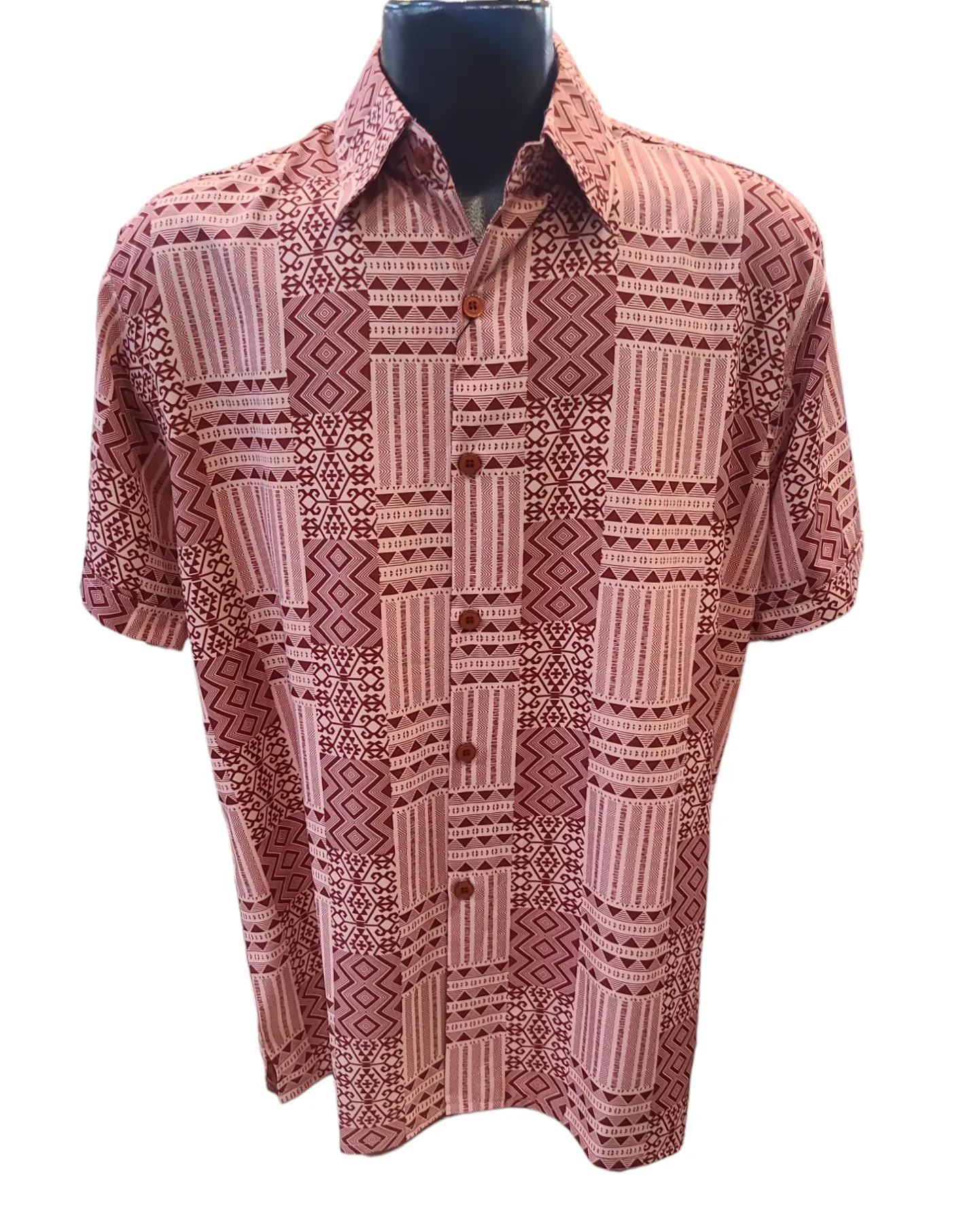 Pronti pattern Short Sleeves Button Down Shirt