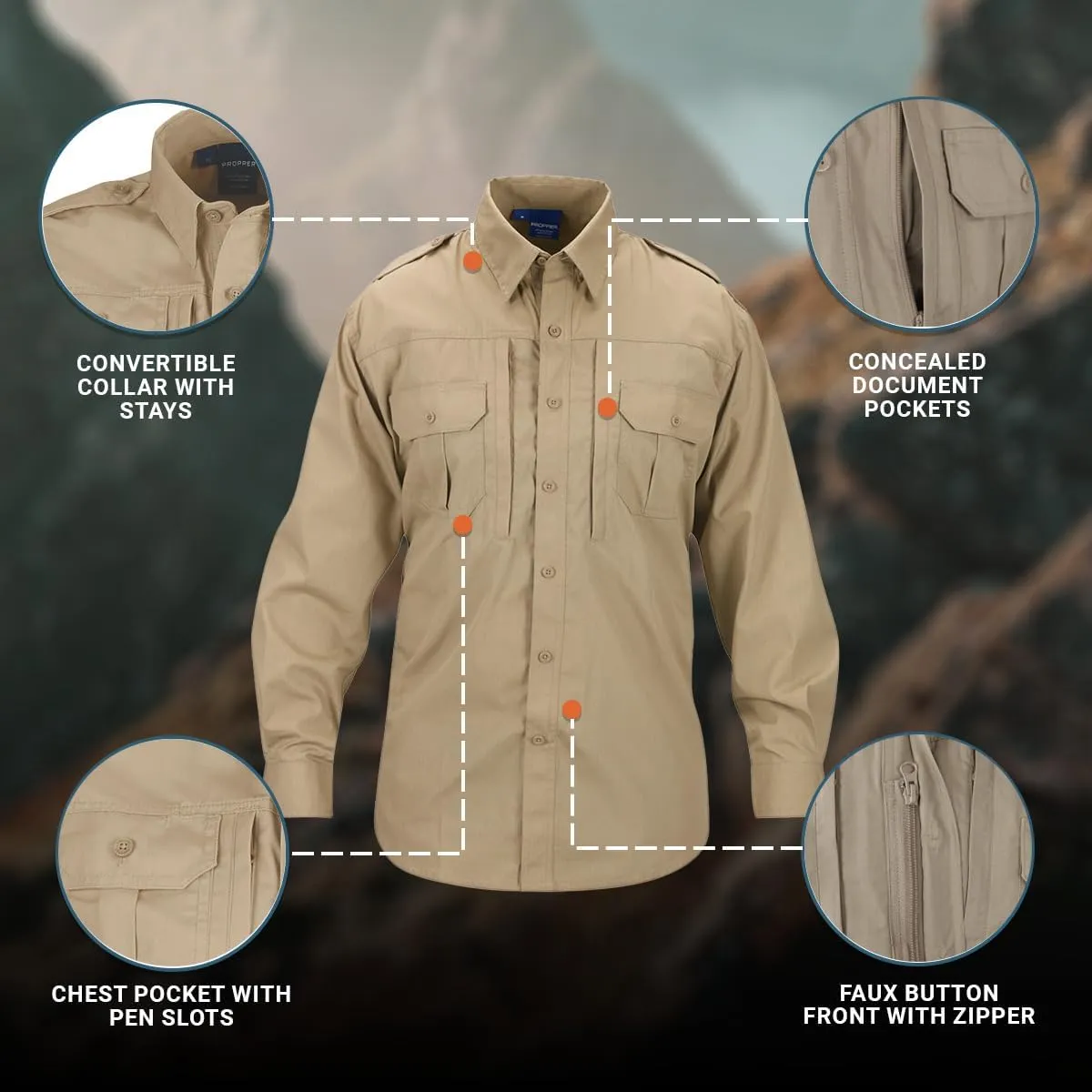 Propper Men's Long Sleeve Tactical Shirt