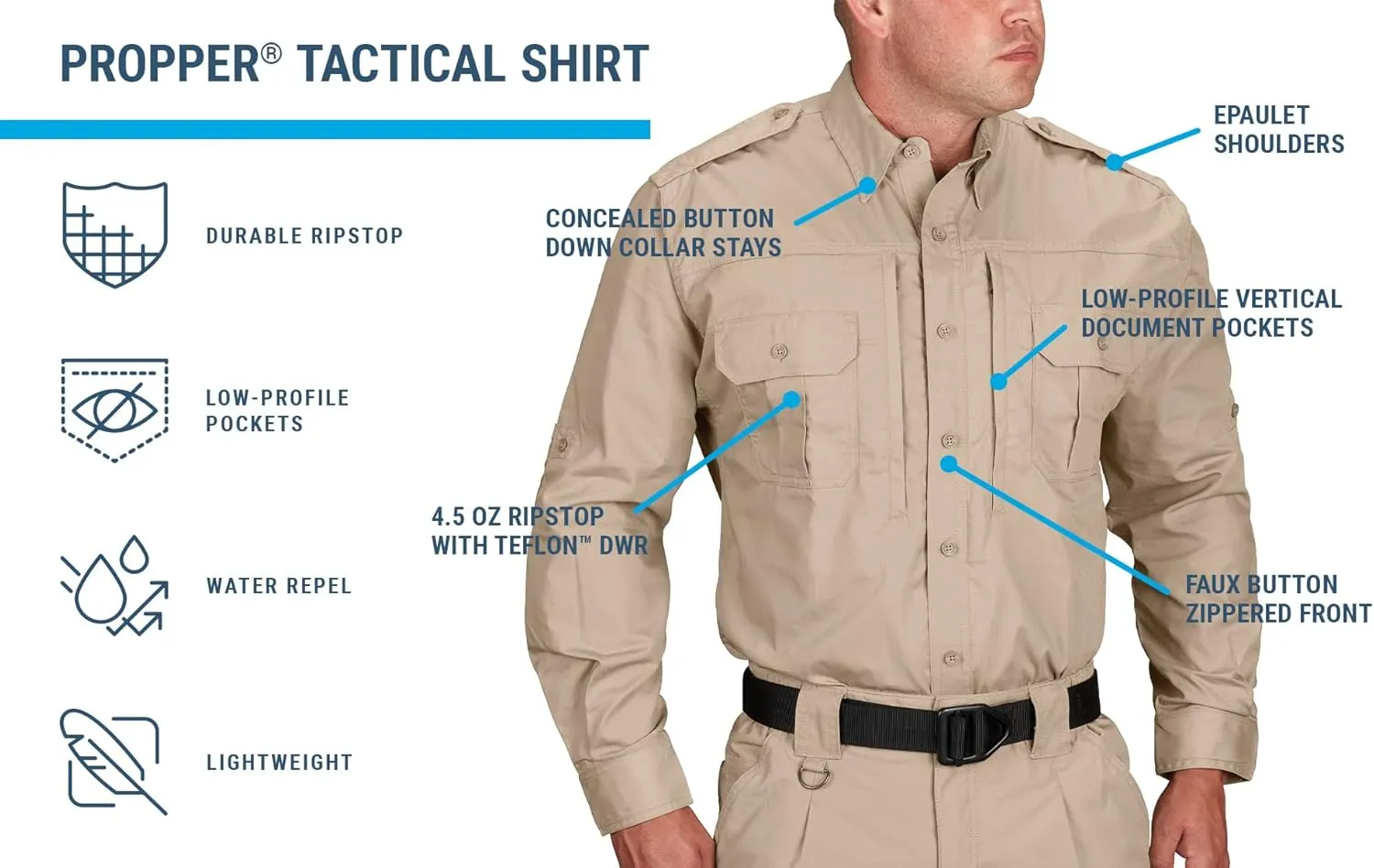 Propper Men's Long Sleeve Tactical Shirt
