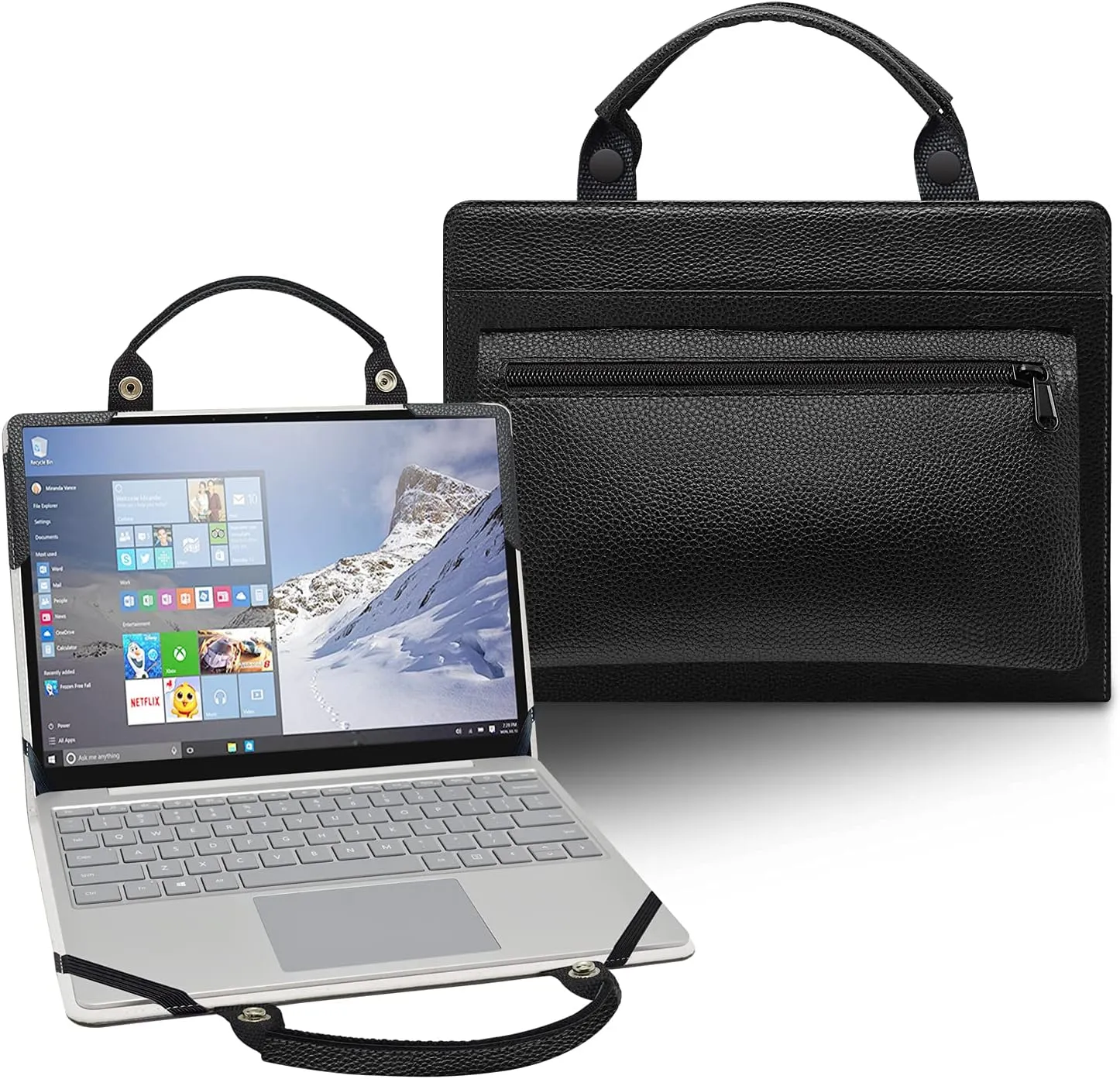 Protective Case   Portable Bag for 15.6" Lenovo IdeaPad 3 15IIL05 15ADA05 15ARE05 15IGL05 15IML05/ideapad L340-15API L340-15IWL L340-15IRH/ideapad L3 15 15IML05 15ITL6/THINKPAD P1 Gen 4,Black