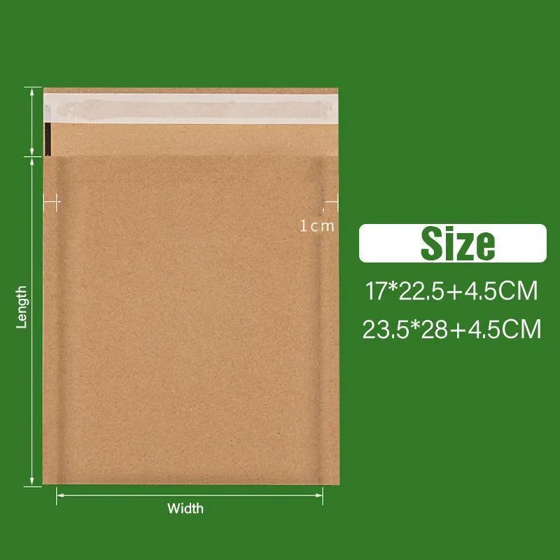 Protective Wrapping Cushion Envelope Bags 100PCS 2Sizes Brown