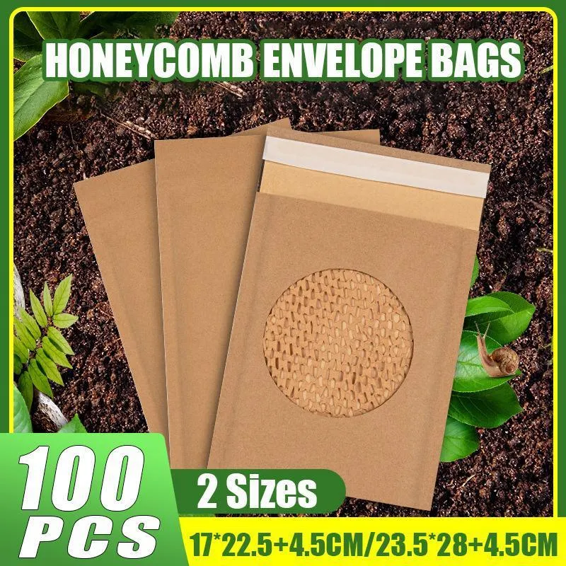 Protective Wrapping Cushion Envelope Bags 100PCS 2Sizes Brown