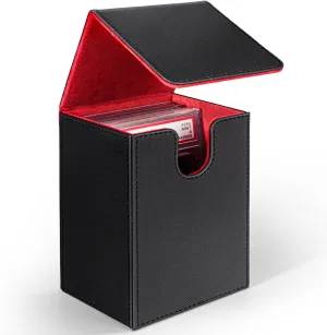 PSA Graded Card Case, PU Leather Graded Card Organizer Box, BGS Graded Card Storage Case