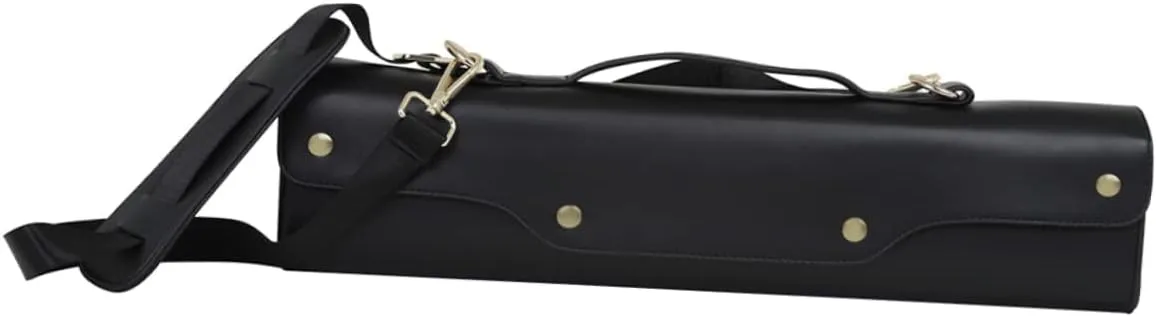 PU Flute Case with Shoulder Strap Portable Flute Carry Bag for Water Resistant Protection Durable Design for and Storage