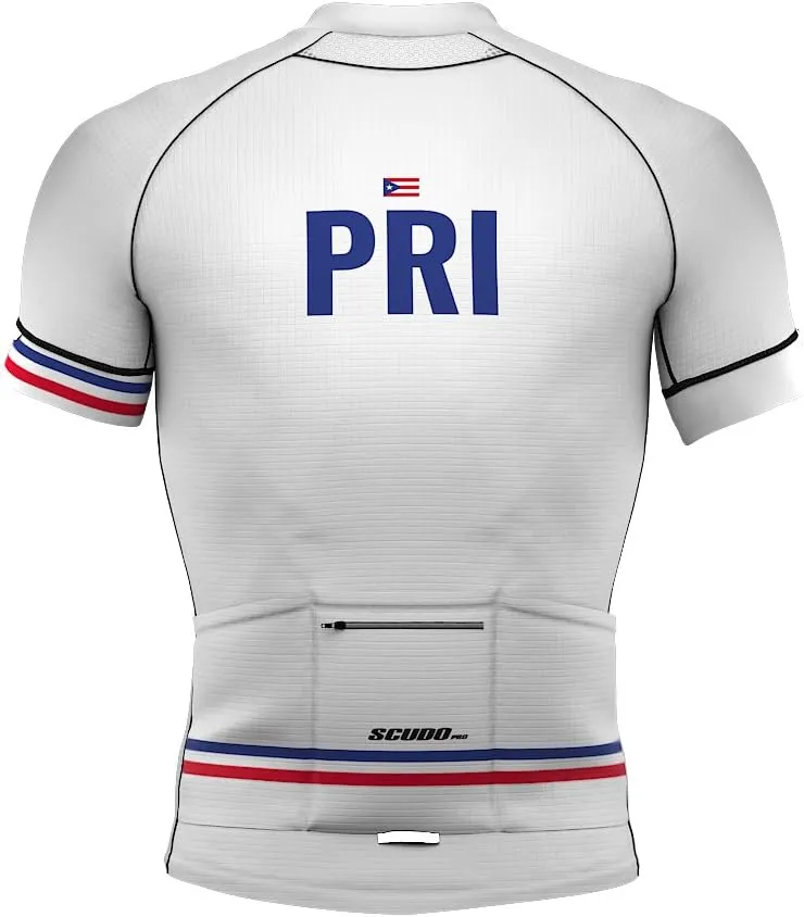 Puerto Rico Code Short Sleeve Cycling PRO Jersey for Men