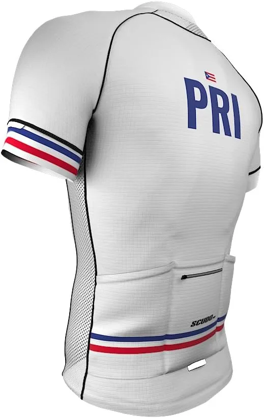 Puerto Rico Code Short Sleeve Cycling PRO Jersey for Men