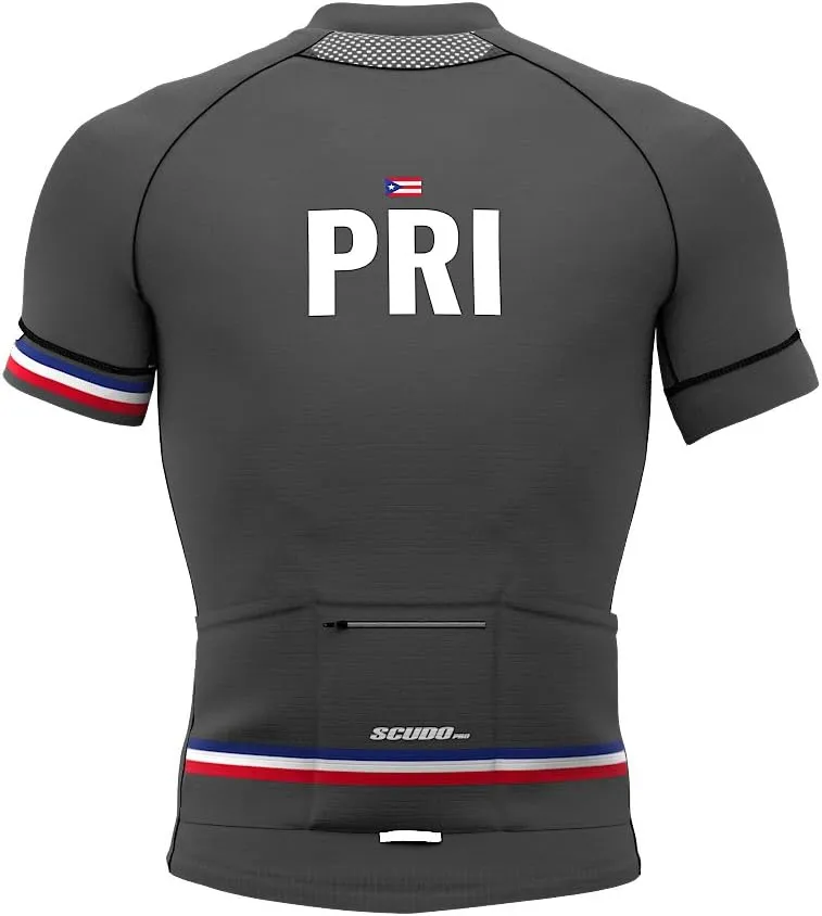 Puerto Rico Code Short Sleeve Cycling PRO Jersey for Men