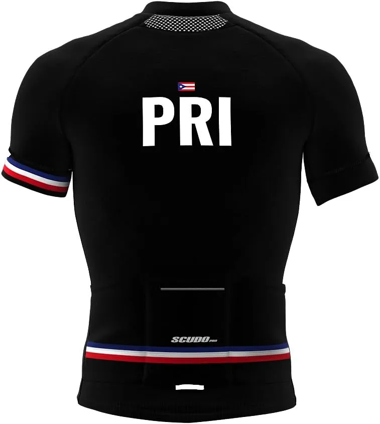 Puerto Rico Code Short Sleeve Cycling PRO Jersey for Men