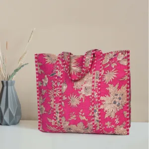 Quilted Cotton  Tote Bags - Floral
