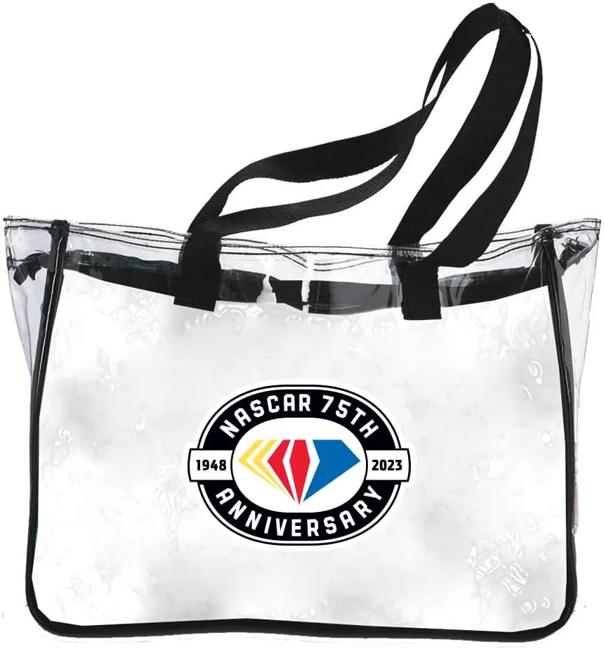 R and R Imports NASCAR 75 Year Anniversary Officially Licensed Clear Tote Bag